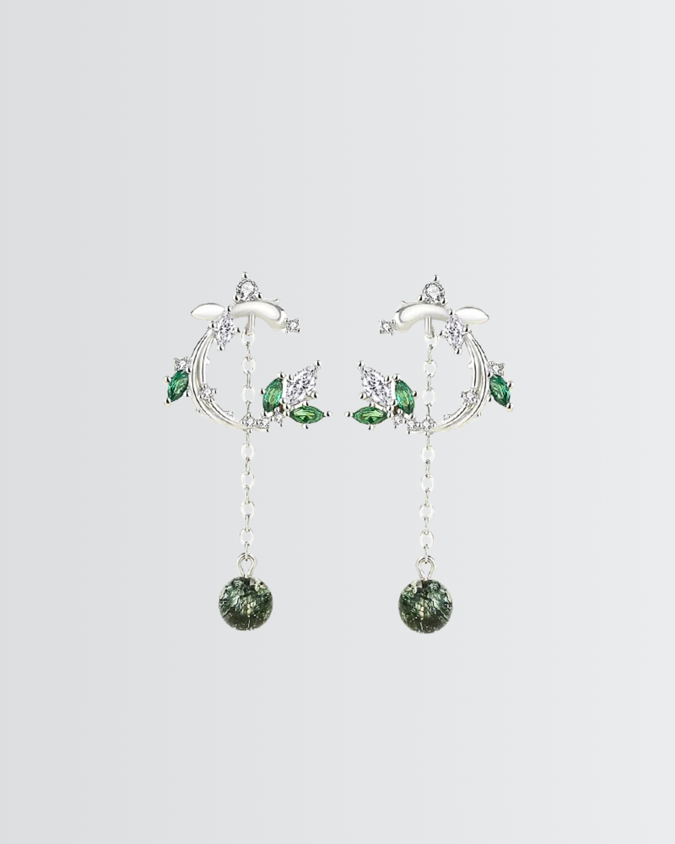 Forest Flow Tassel Earrings