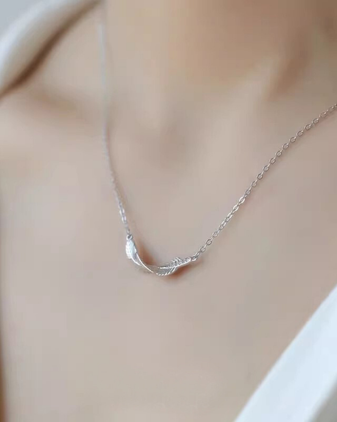 Fallen for You Feather Necklace