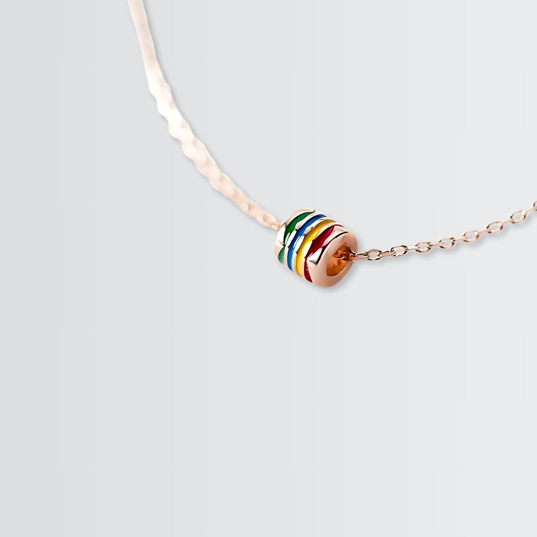 Rainbow Love Minimal Necklace