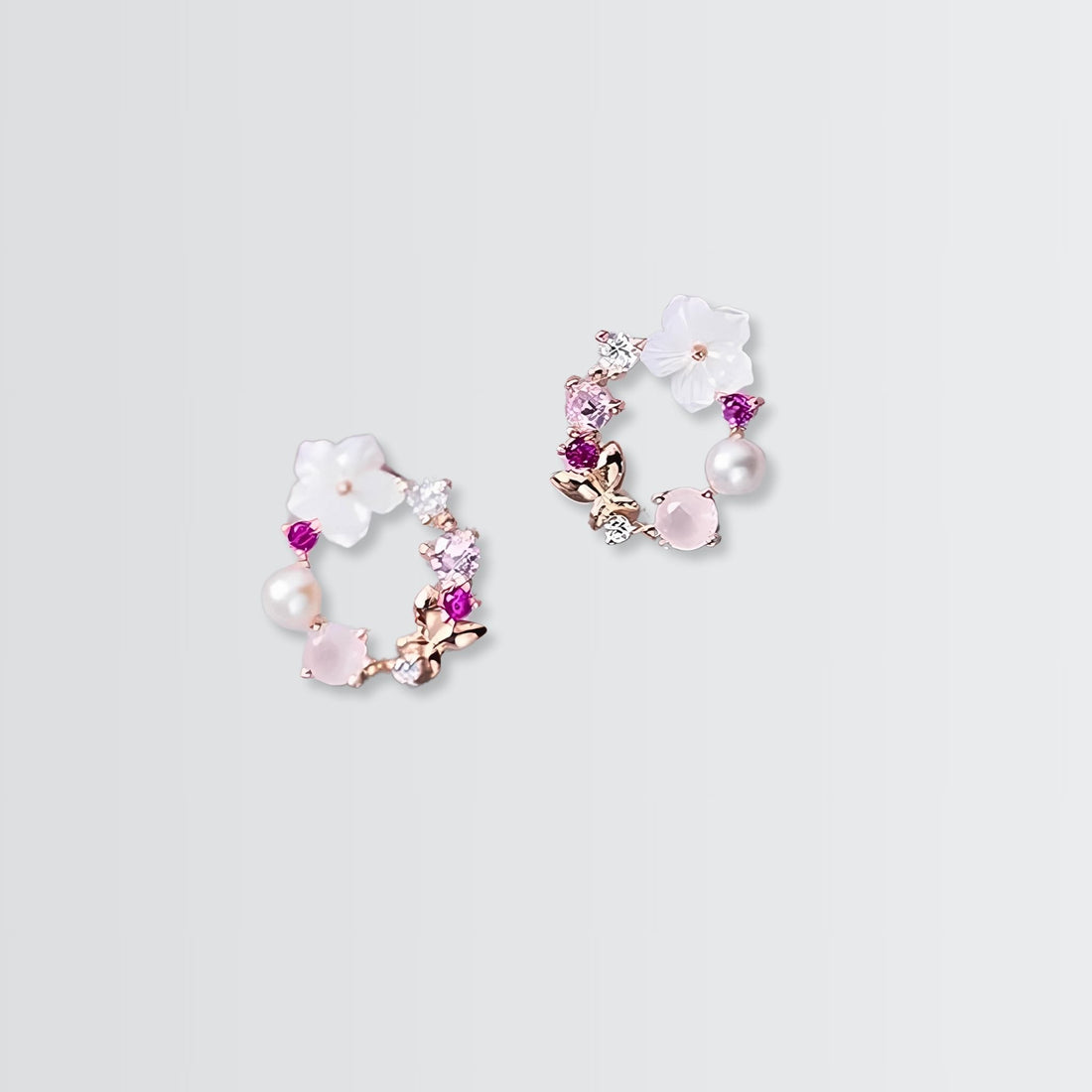 Embellished Pearl Studs