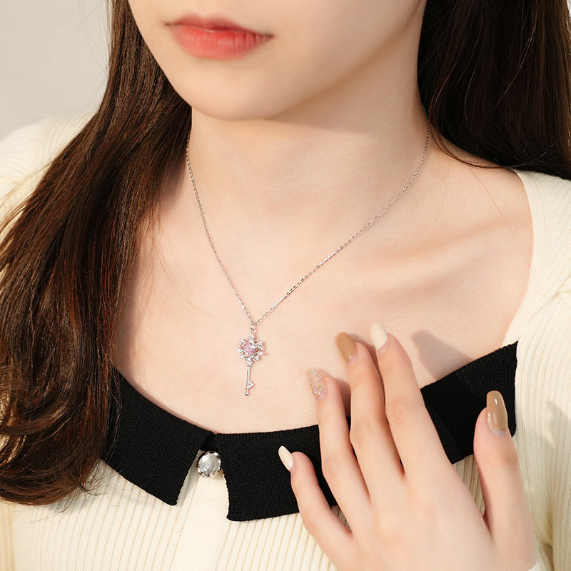 Secret of My Heart Key Necklace - jewellery by BLINGLANE