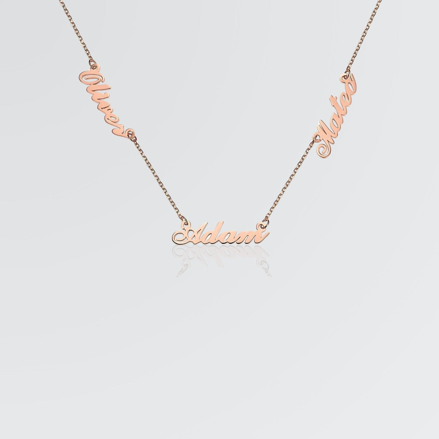 Personalize Three Names Necklace