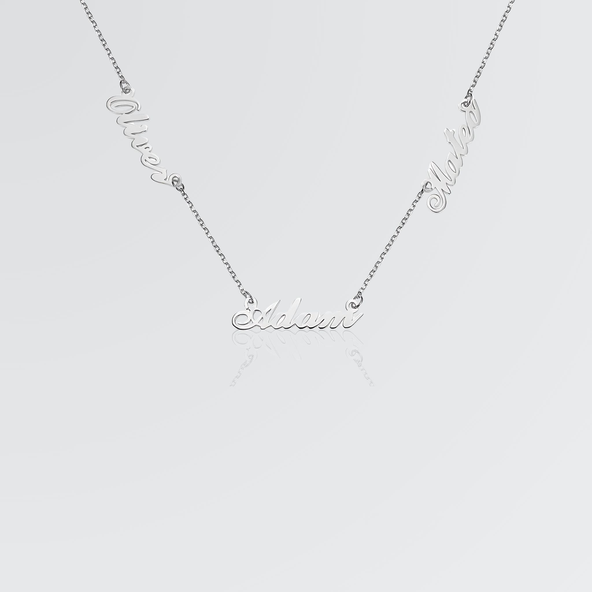 Personalize Three Names Necklace