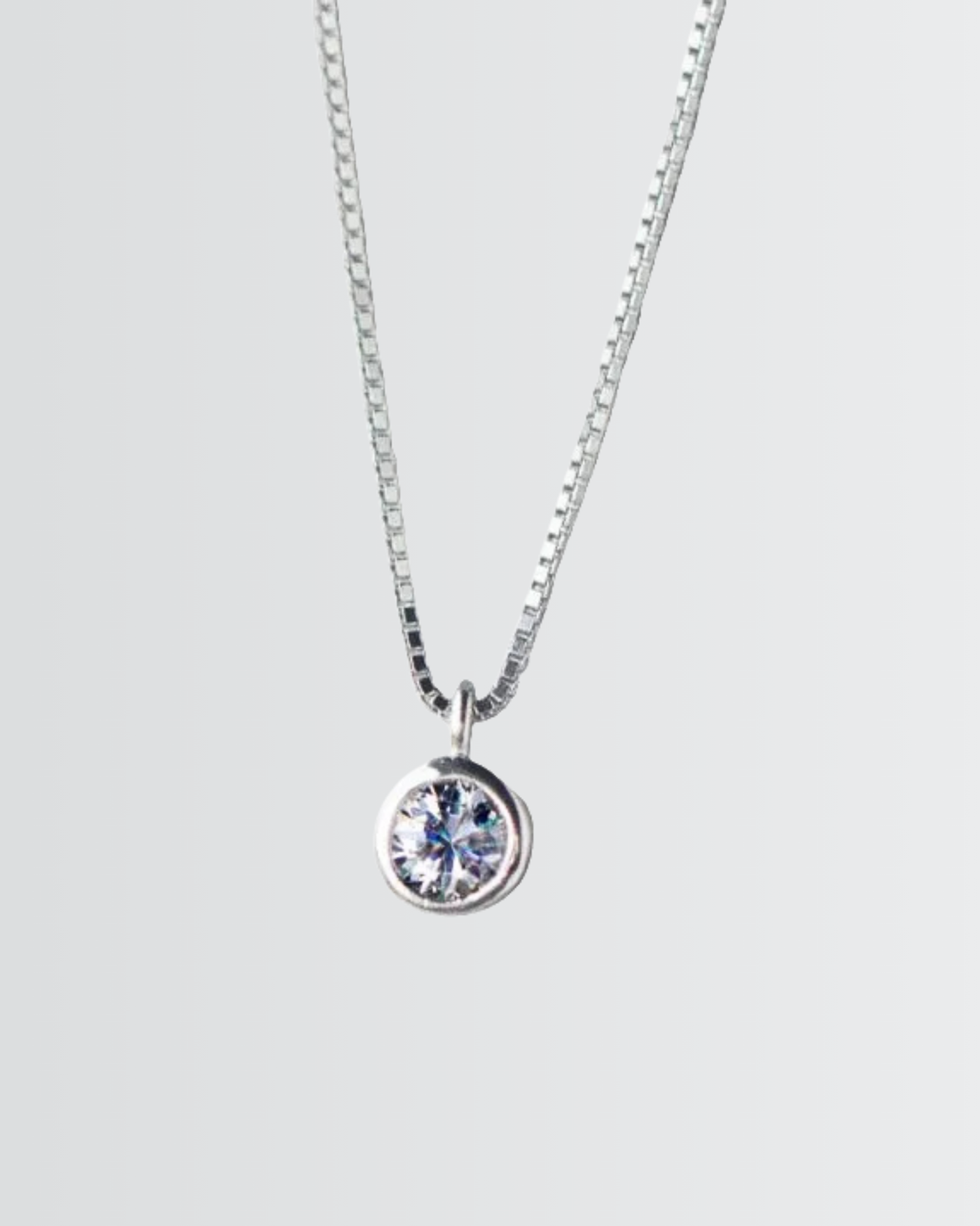 Classic Solitaire Necklace