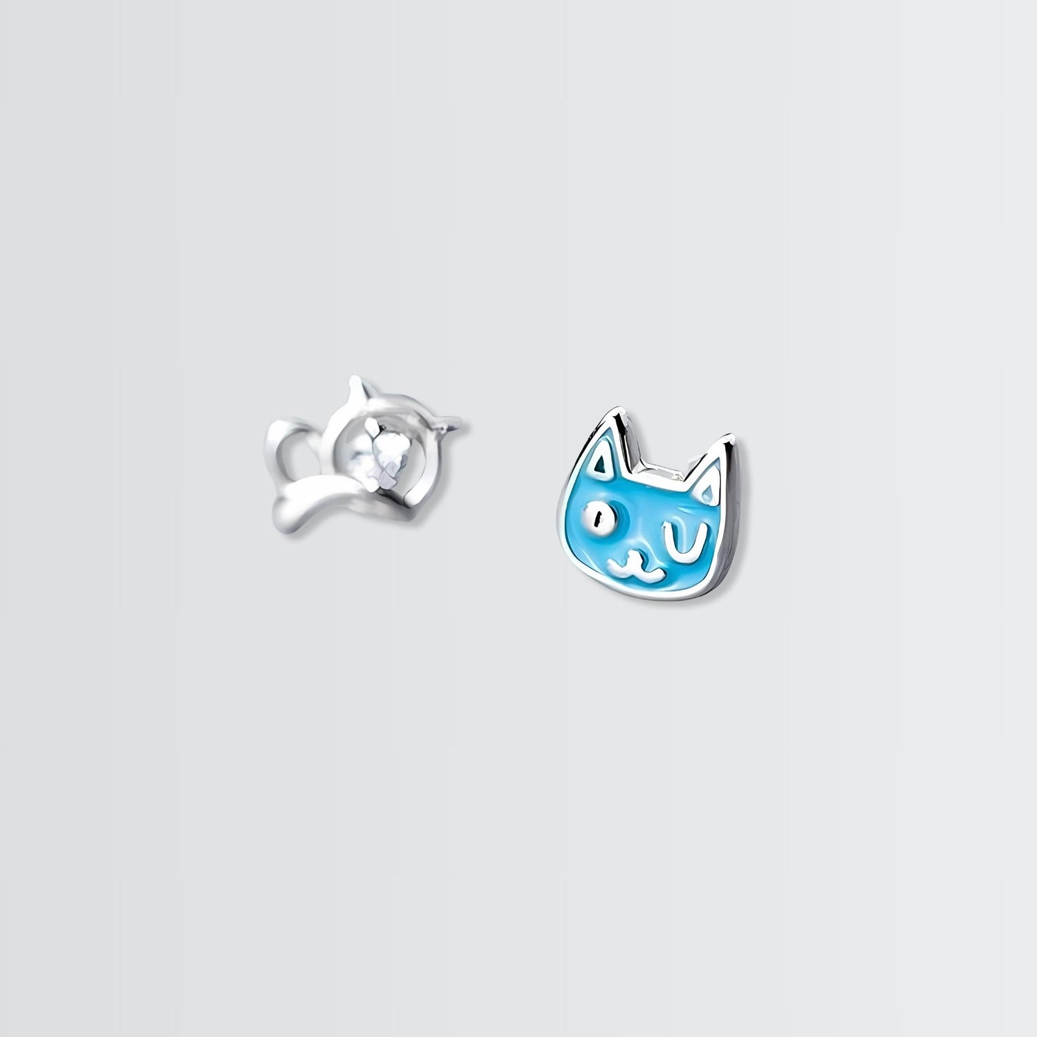 Happy Kitty Sleepy Kitty Studs