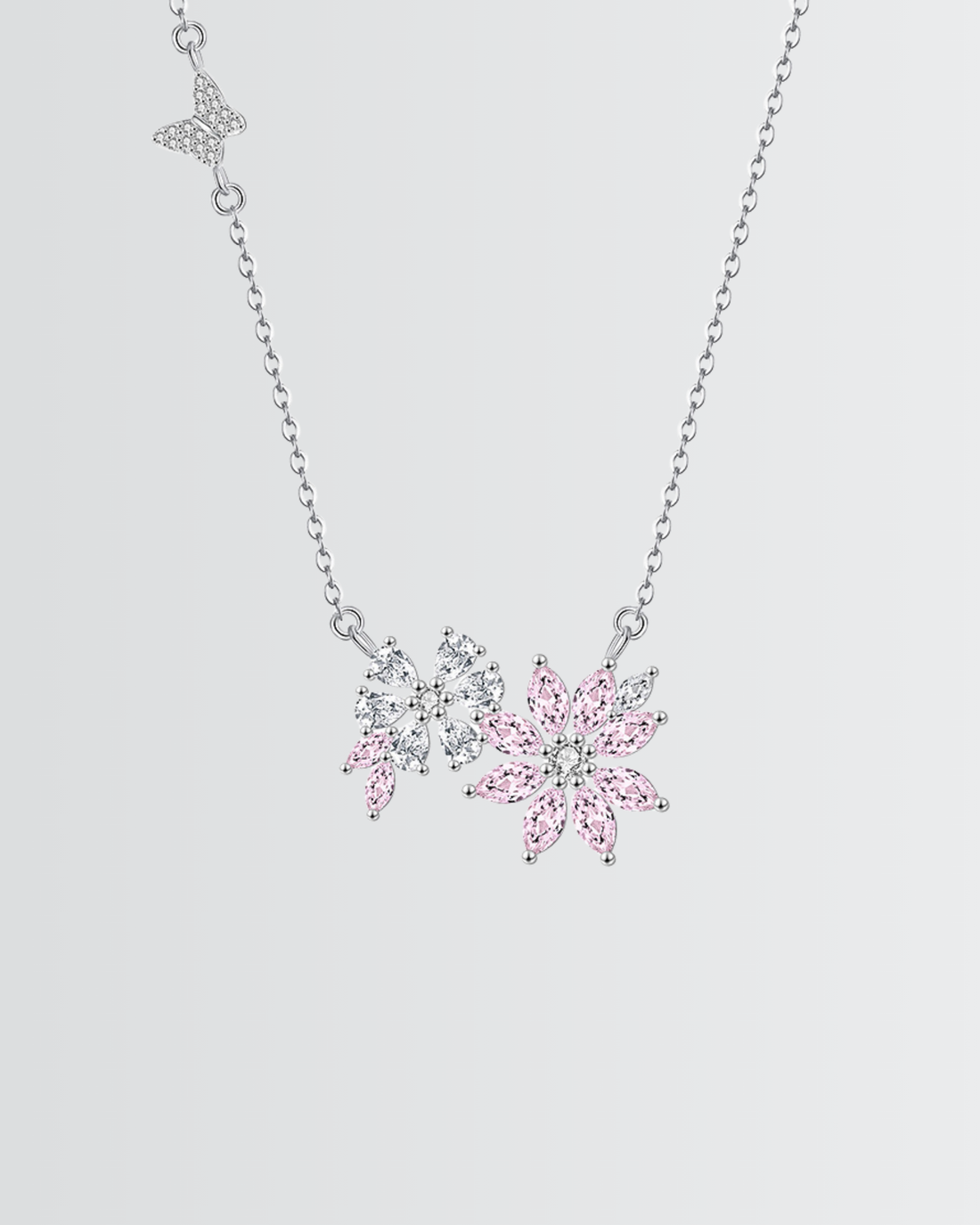 Floral elegance Bling Necklace