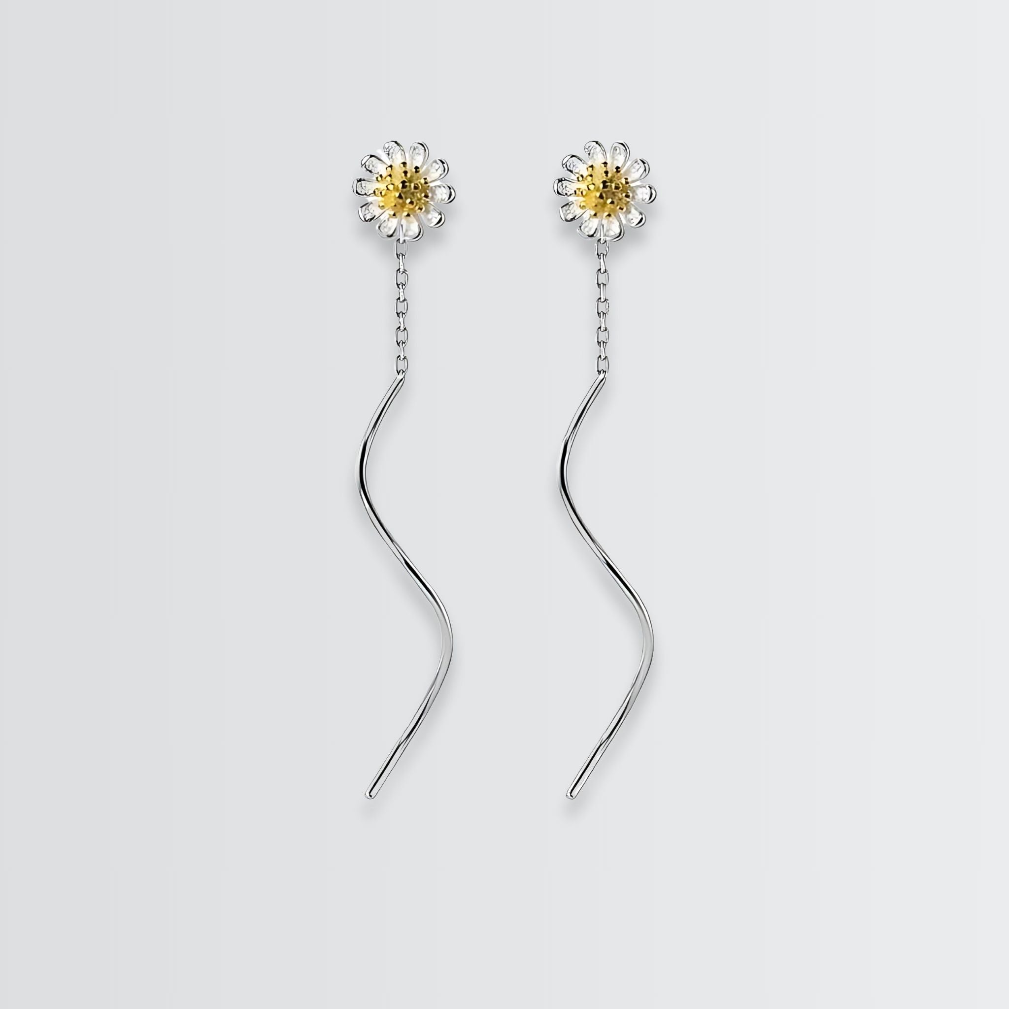 Dahlia on Vine Earrings