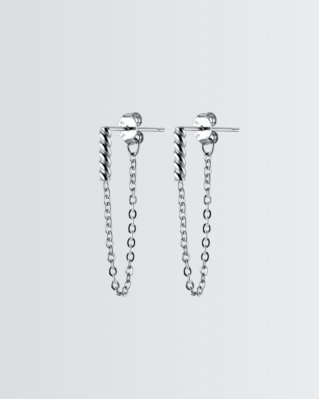 Twisted Spark Chain Earrings