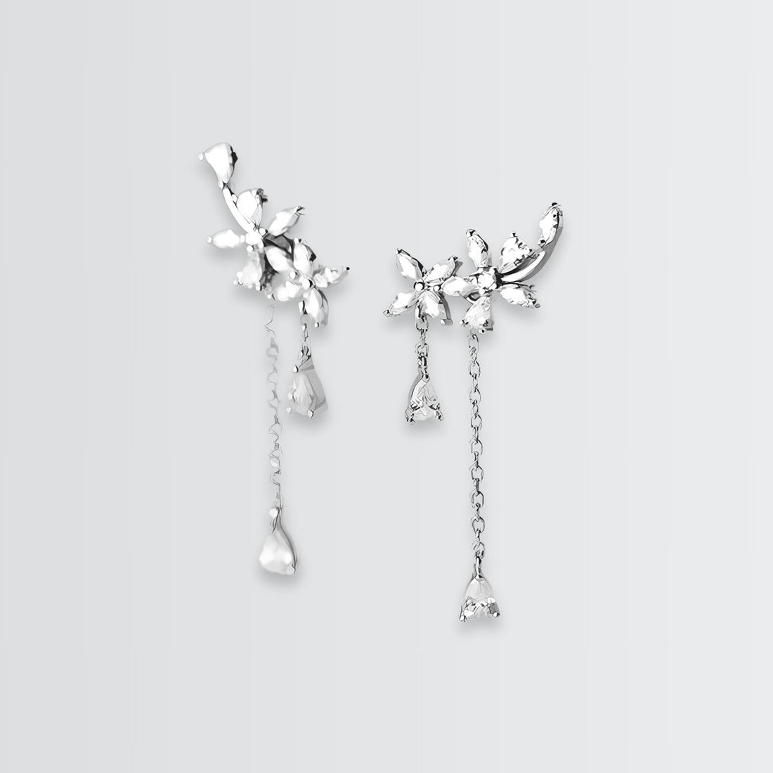 Dazzling Garland Minimal Earrings