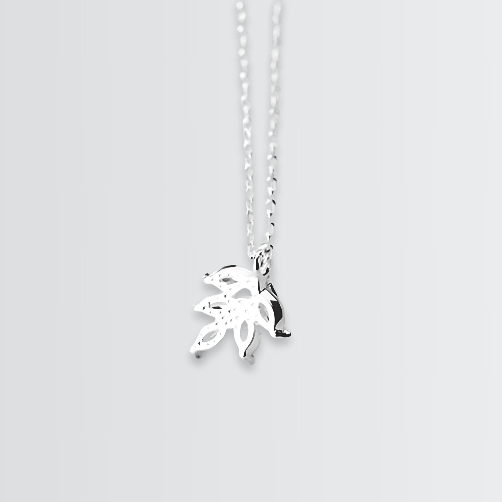 Swanky Leaf Minimal Necklace