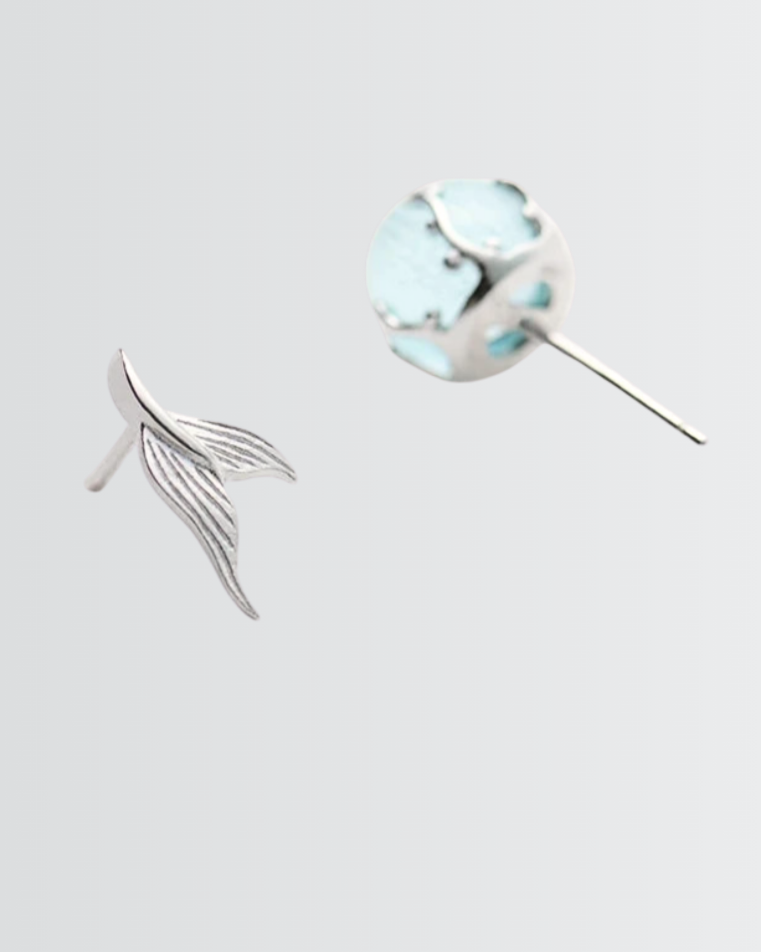 Silver Splash Minimal Studs