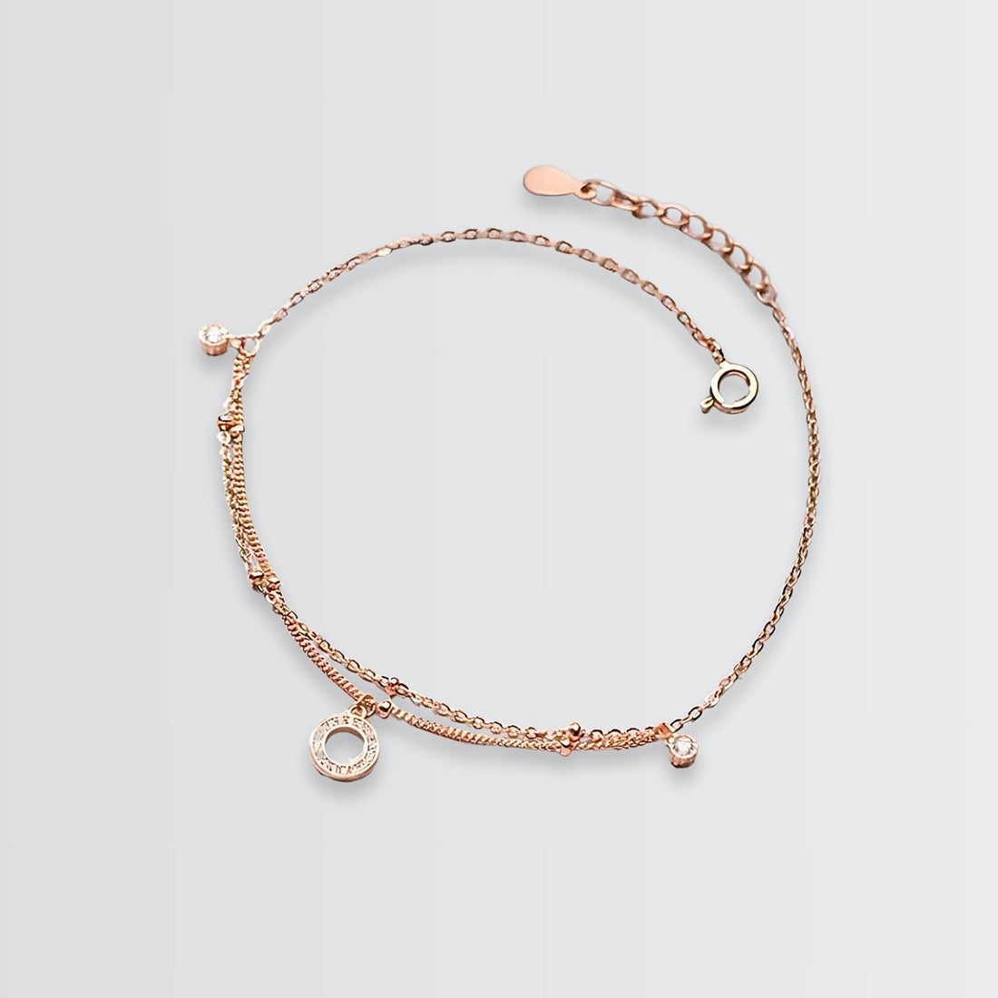Orbicular Posh Layered Anklet - jewellery by BLINGLANE