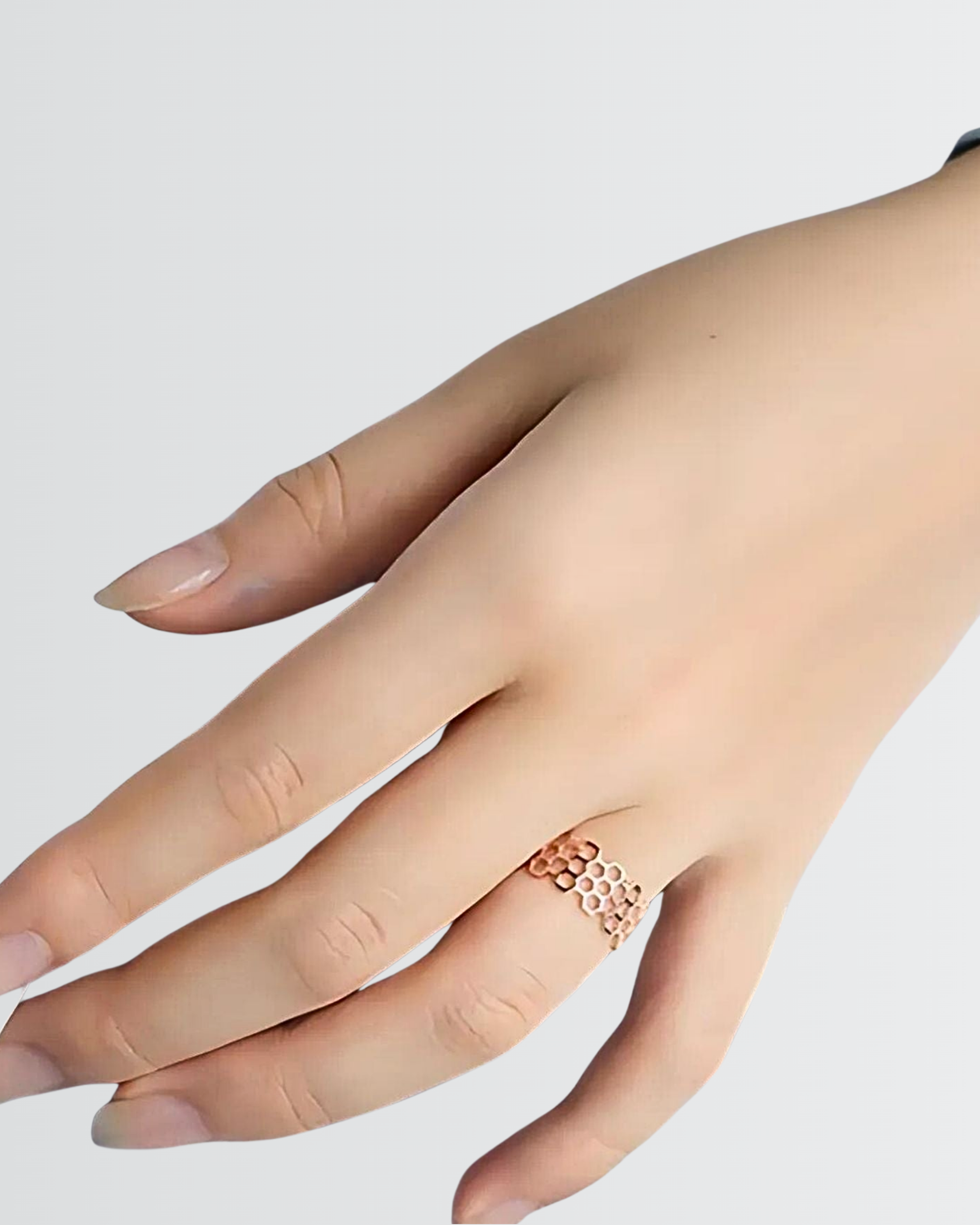 Contour Of Honeycomb Ring