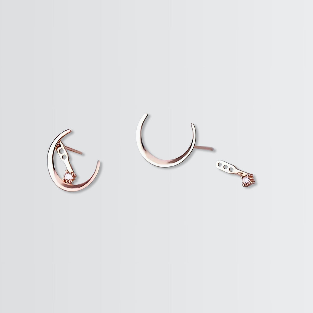 Elite Crescent Moon Minimal Studs