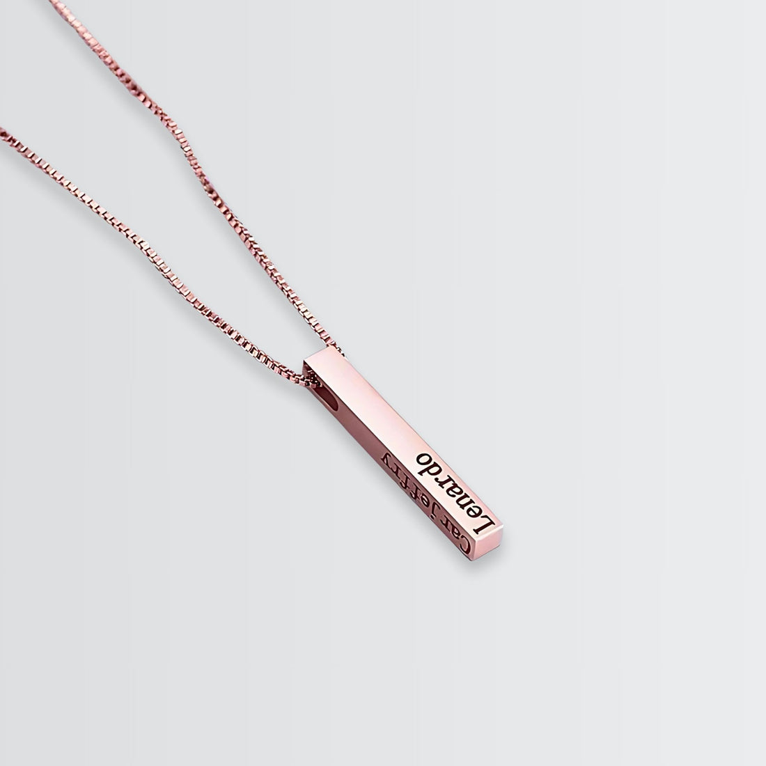 Personalize Your Name Vertical Bar Necklace