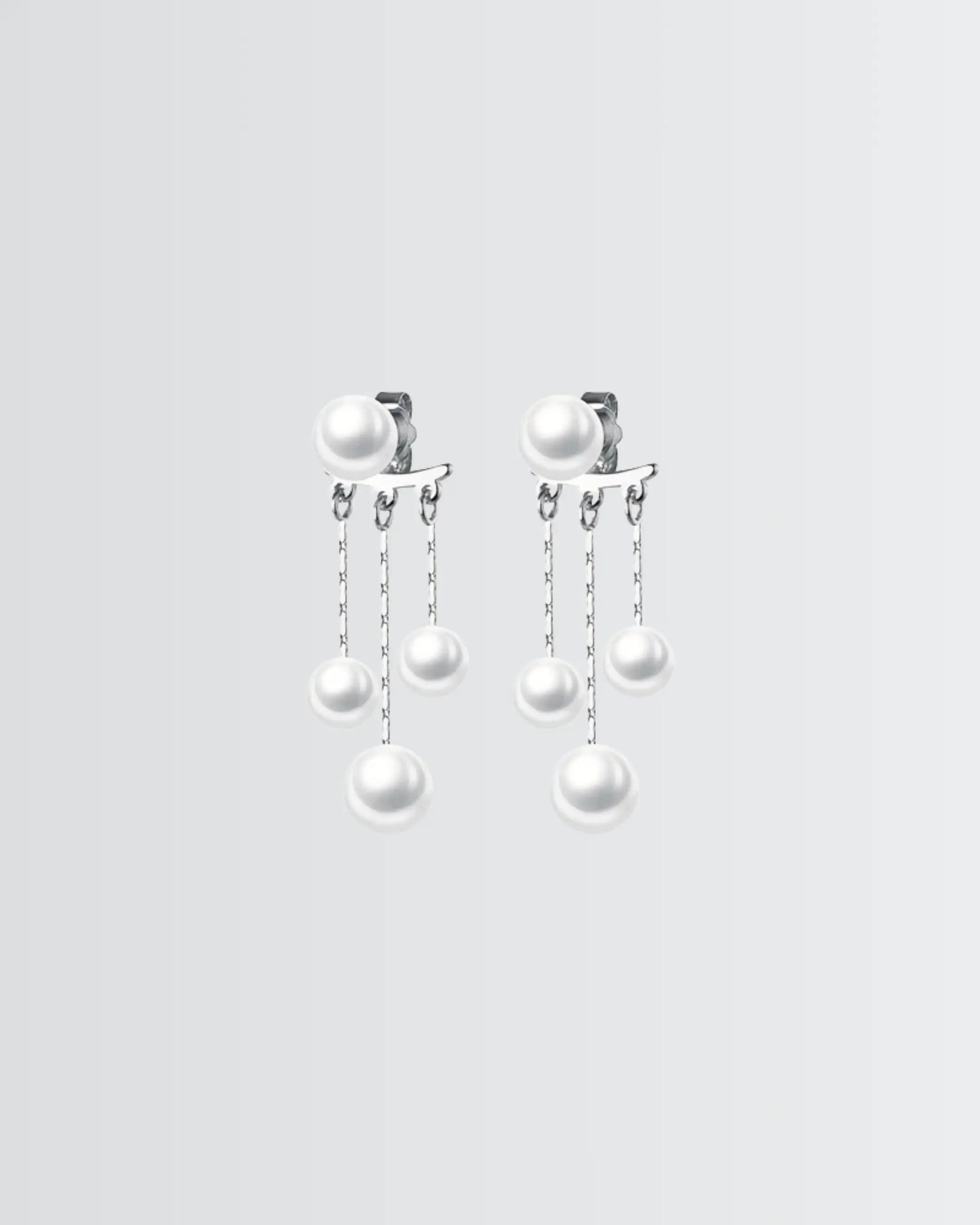 All You Need Is Pearl Earrings -  Silver Earrings by BLINGLANE