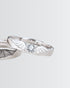 Angel Meets Bat Love Bands -  Silver Ring by BLINGLANE