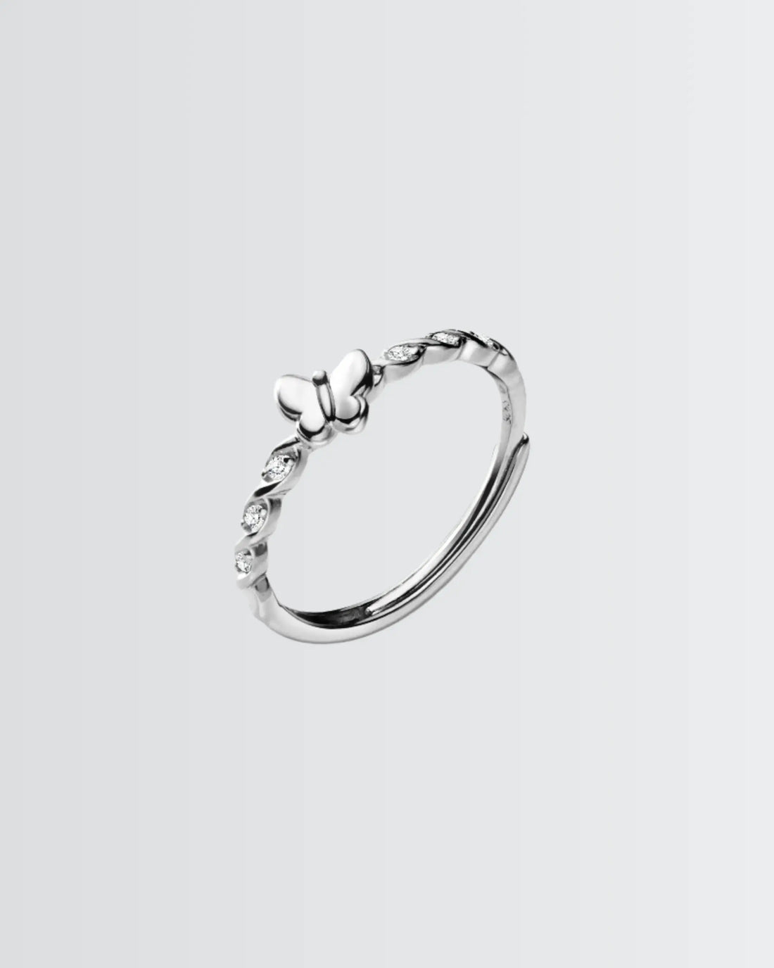 Blingfly Flutter Ring - Silver Ring by BLINGLANE