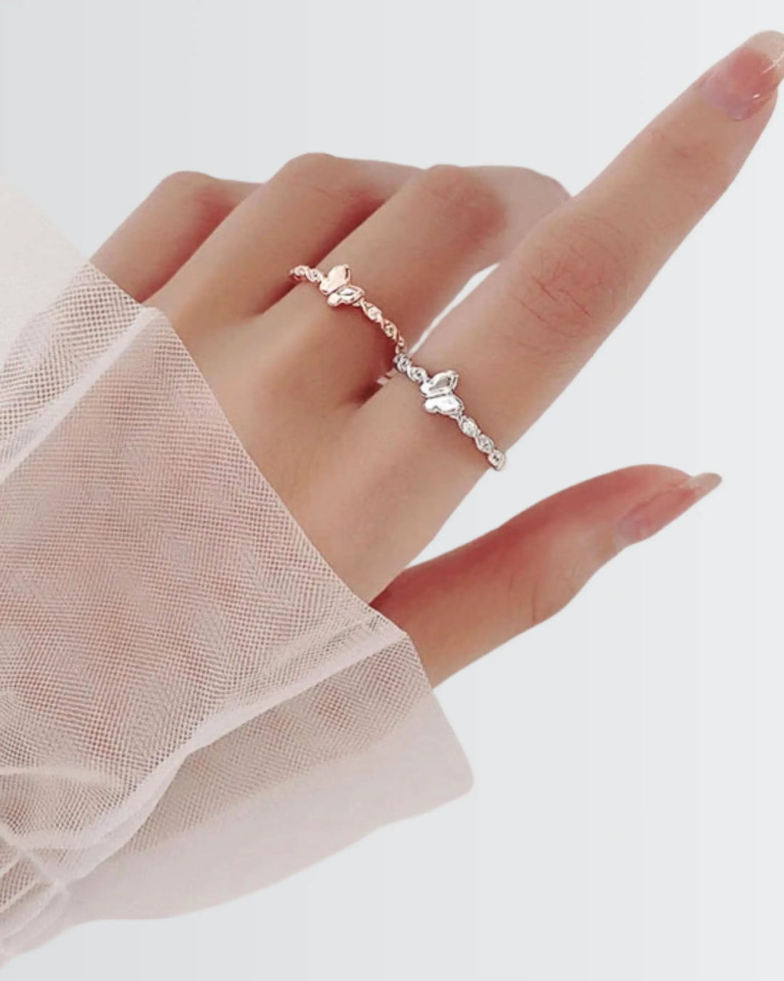 Blingfly Flutter Ring -  Silver Ring by BLINGLANE