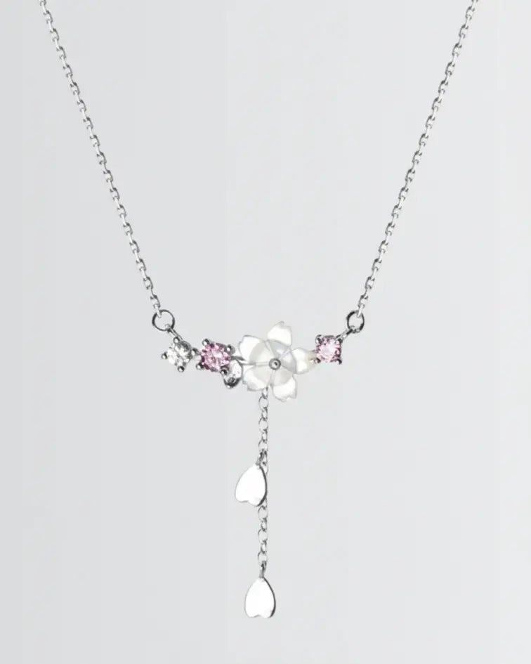 Bloom In Your Own Sparkle Necklace -  Silver Necklace by BLINGLANE