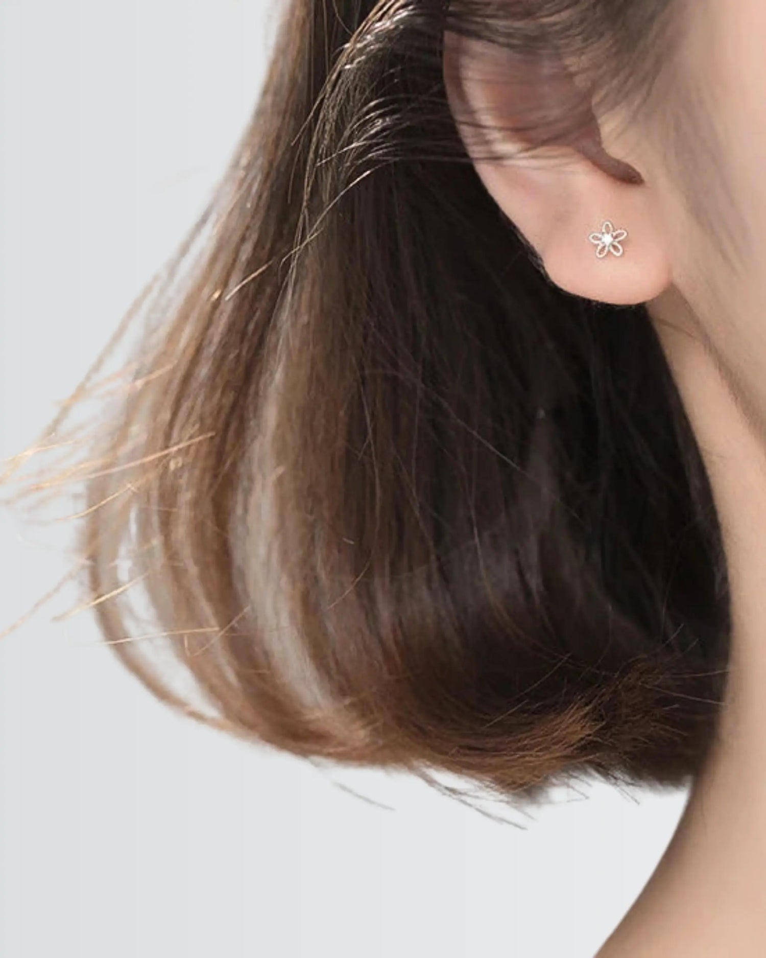 Bloomlight Mini Studs -  Silver Earrings by BLINGLANE