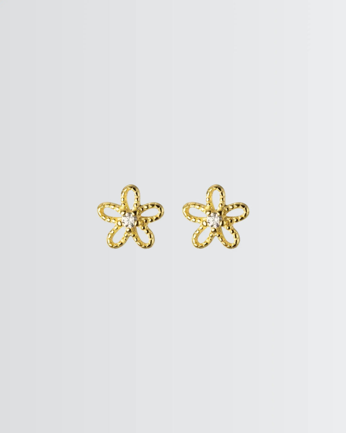 Bloomlight Mini Studs -  Silver Earrings by BLINGLANE