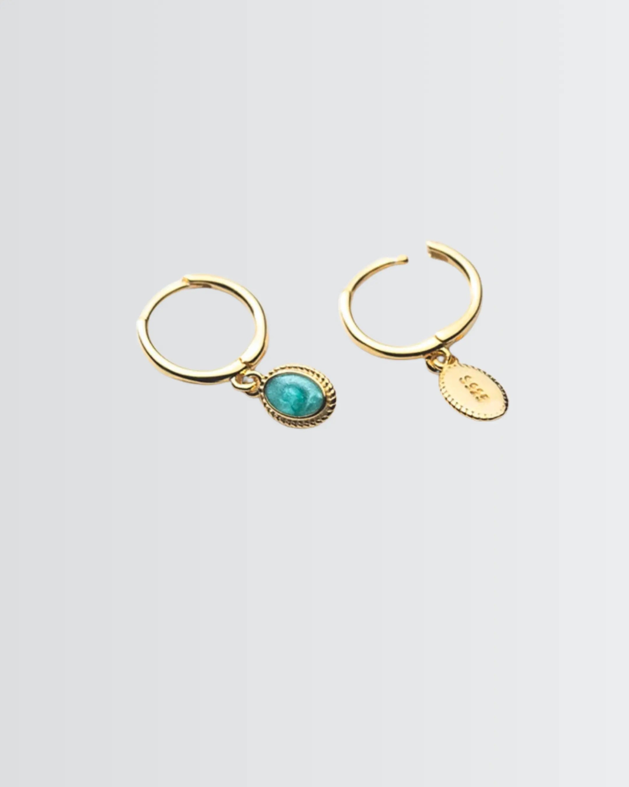 Boho Breeze Hoop Earrings -  Silver Earrings by BLINGLANE