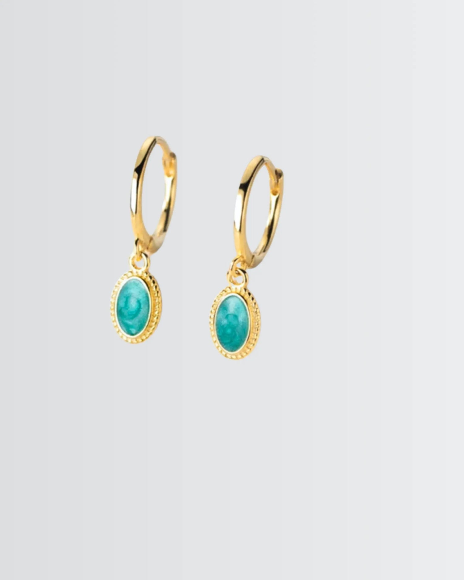 Boho Breeze Hoop Earrings -  Silver Earrings by BLINGLANE