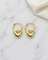 Bold In Love Hoop Earrings -  Silver Earrings by BLINGLANE