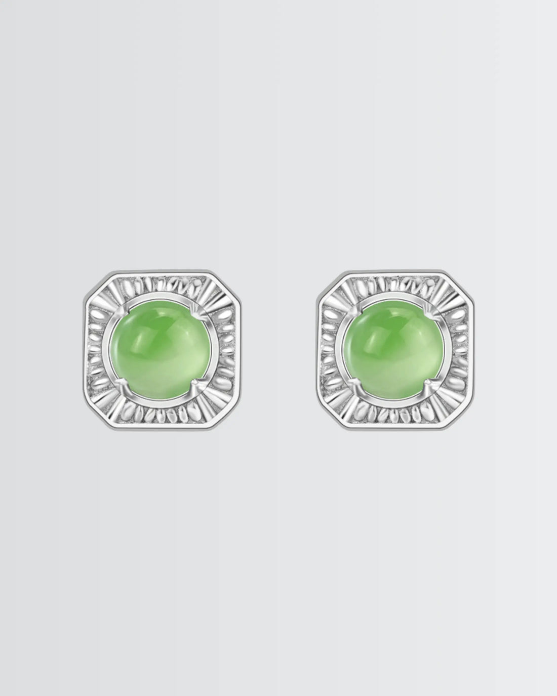 Botanic Edge Vintage Studs - Silver Earrings by BLINGLANE