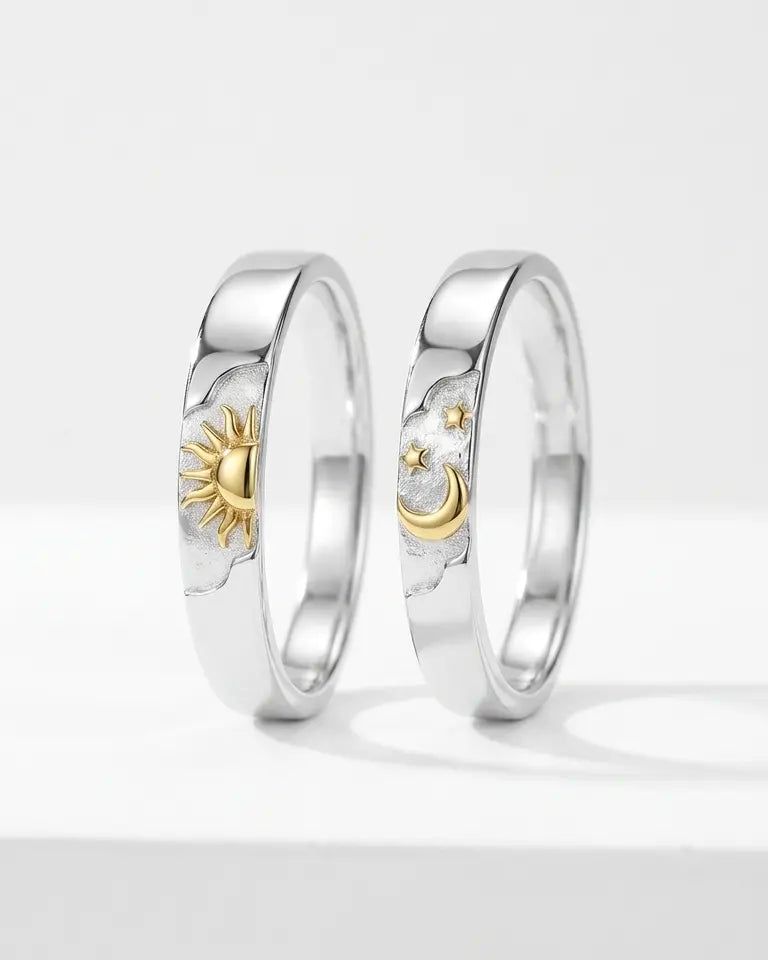 Bound By The Skies Love Bands -  Silver Ring by BLINGLANE