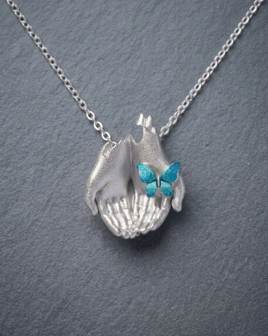 Carved To Hold Elite Necklace -  Silver Necklace by BLINGLANE