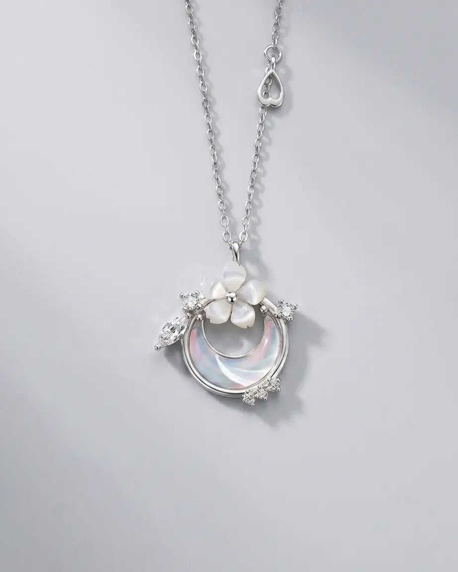 Celestial Embrace Elite Necklace - Silver Necklace by BLINGLANE