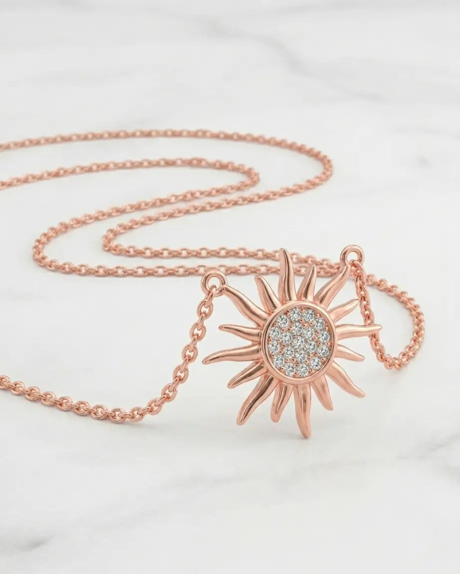 Chasing the Sun Elite Necklace - Silver Necklace by BLINGLANE
