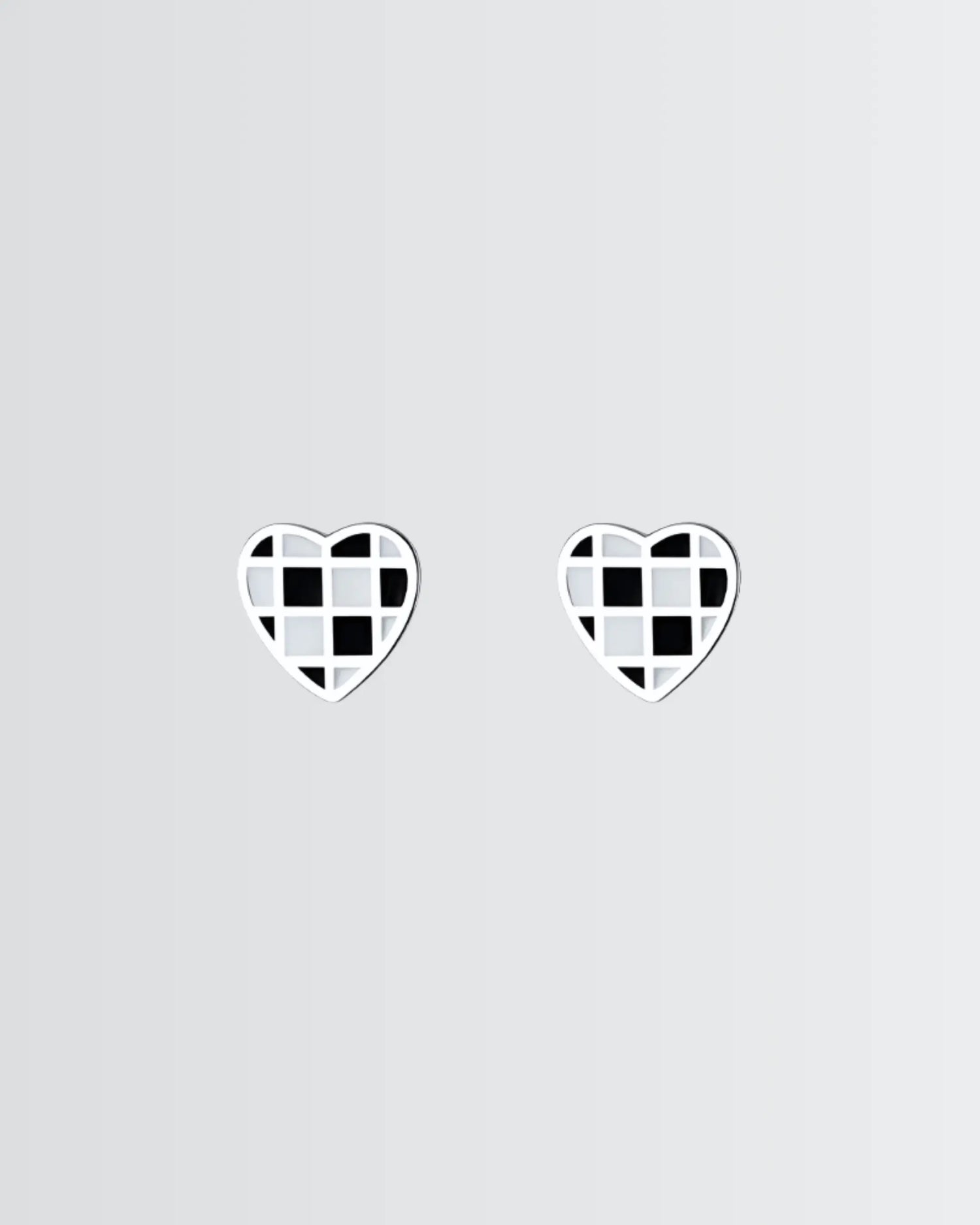 Chess Charm Studs -  Silver Earrings by BLINGLANE