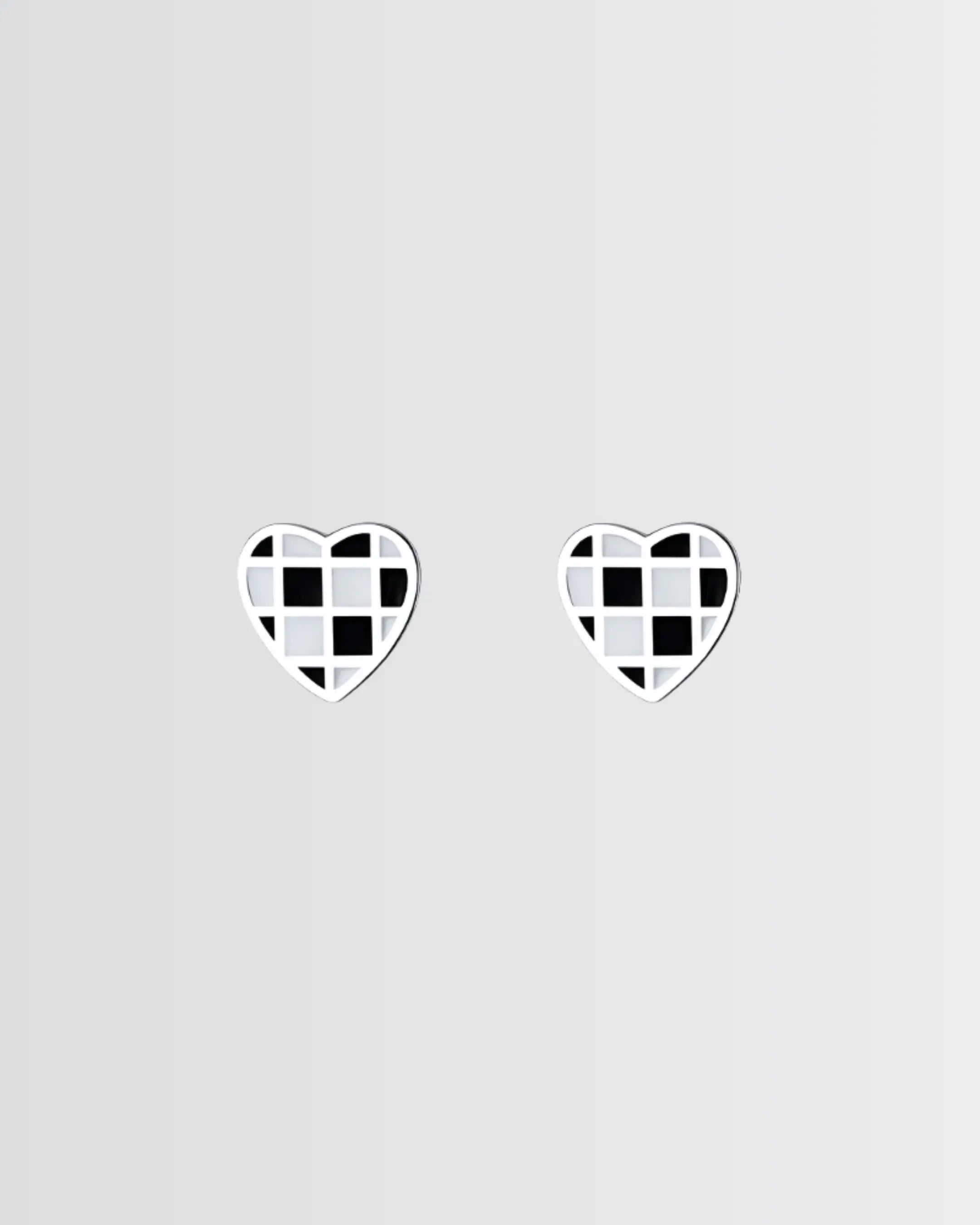 Chess Charm Studs -  Silver Earrings by BLINGLANE