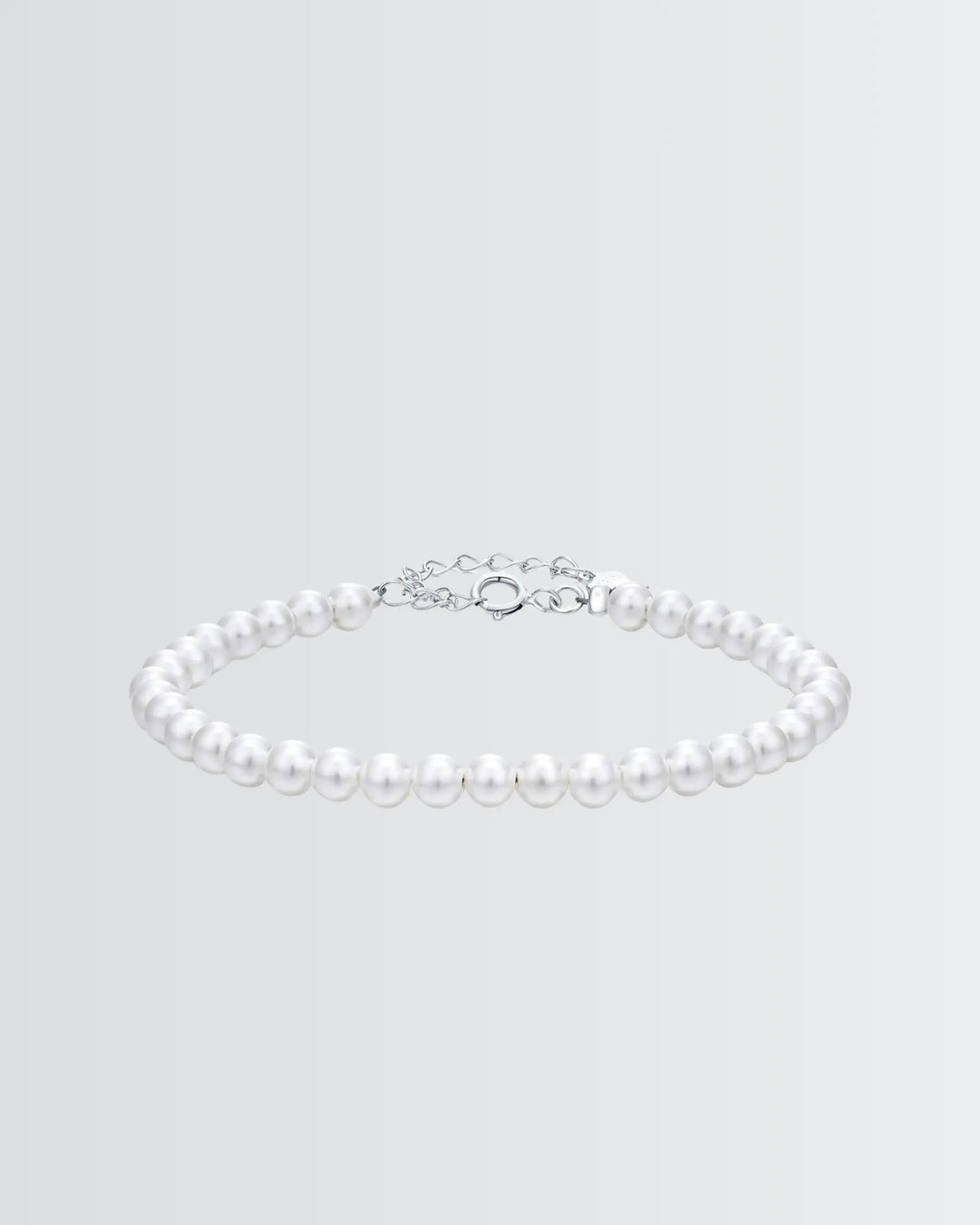 Classic Glow Pearl Bracelet -  Silver Bracelet by BLINGLANE