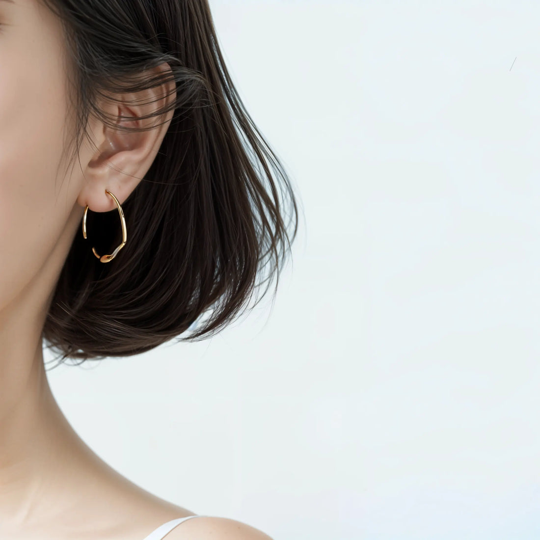 Classy Curves Minimal Hoops -  Silver Earrings by BLINGLANE