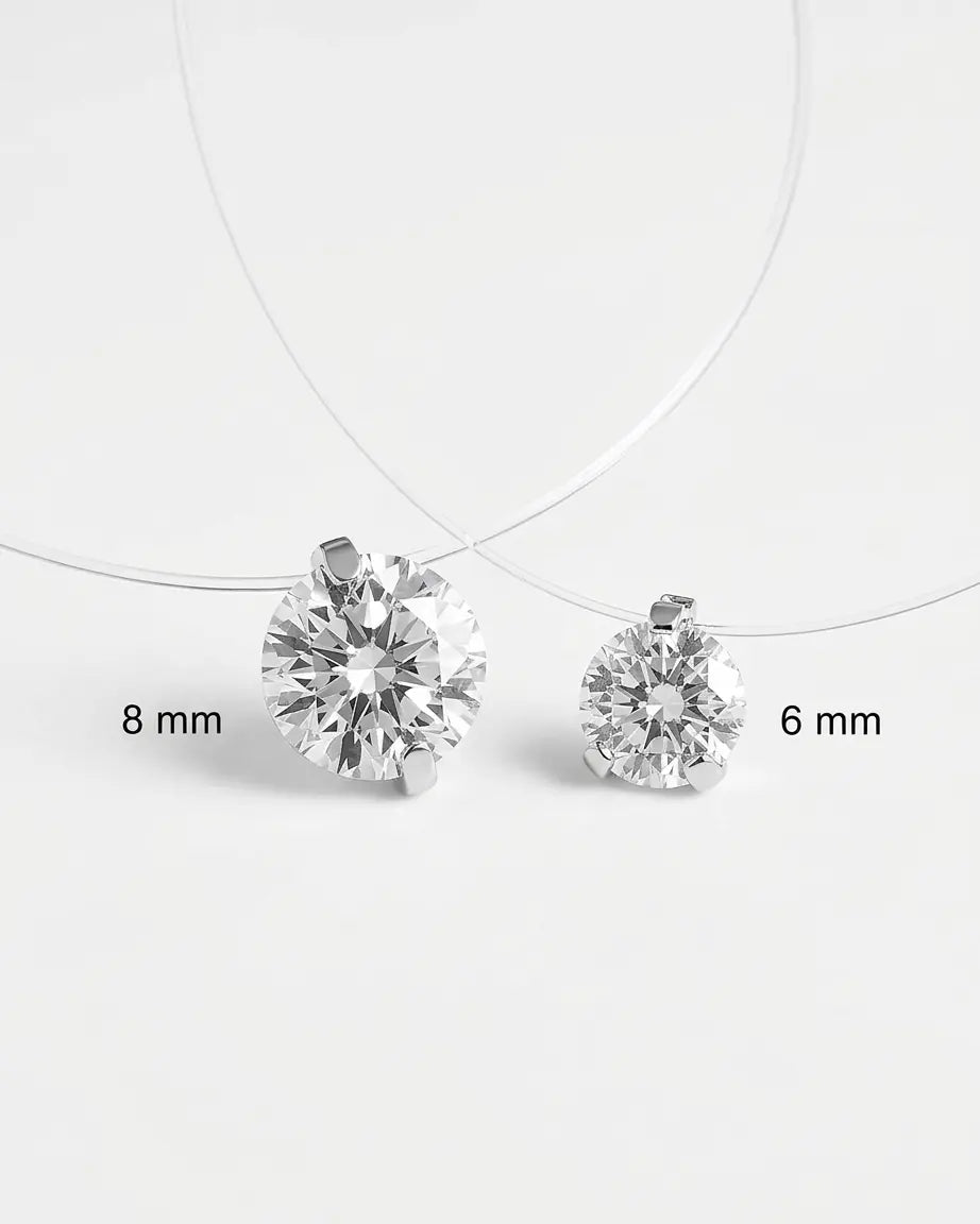 Concealed Sexy Solitaire Neckpiece -  Necklaces by BLINGLANE