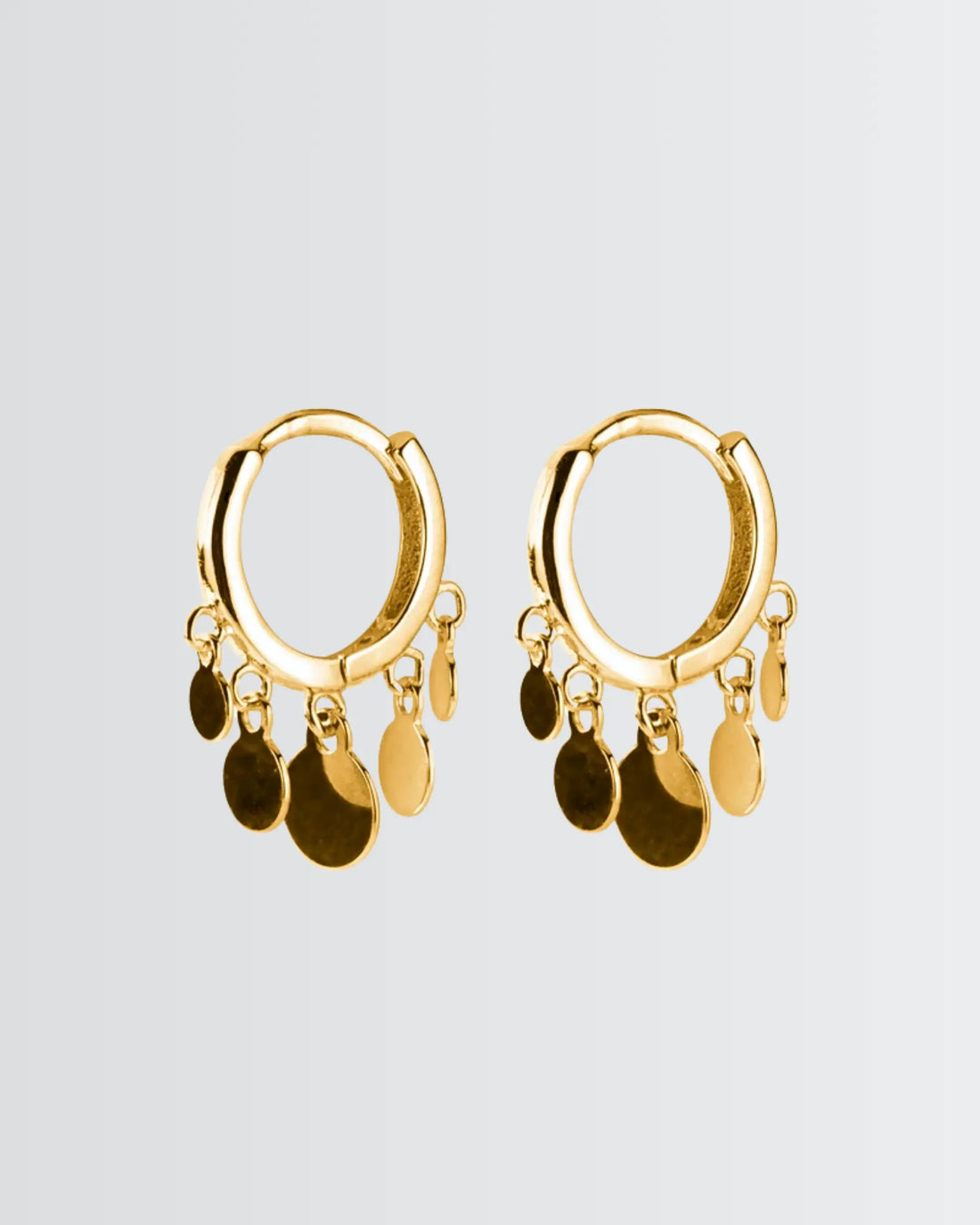 Dainty Dazzle Hoops -  Silver Earrings by BLINGLANE