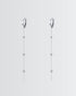 Dainty Drape Hoops Earrings -  Silver Earrings by BLINGLANE