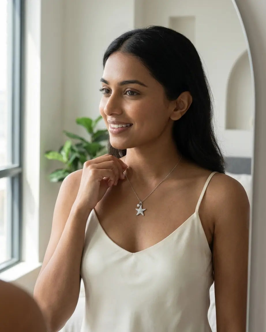 Destined To Shine Minimal Necklace -  Silver Necklace by BLINGLANE