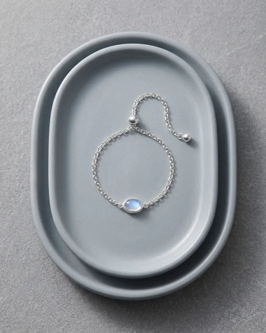 Dew Drop Chain Ring -  Silver Ring by BLINGLANE