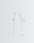 Eclipse Charm Earrings -  Silver Earrings by BLINGLANE