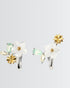Efflorescence Clip On Earcuffs -  Silver Earrings by BLINGLANE