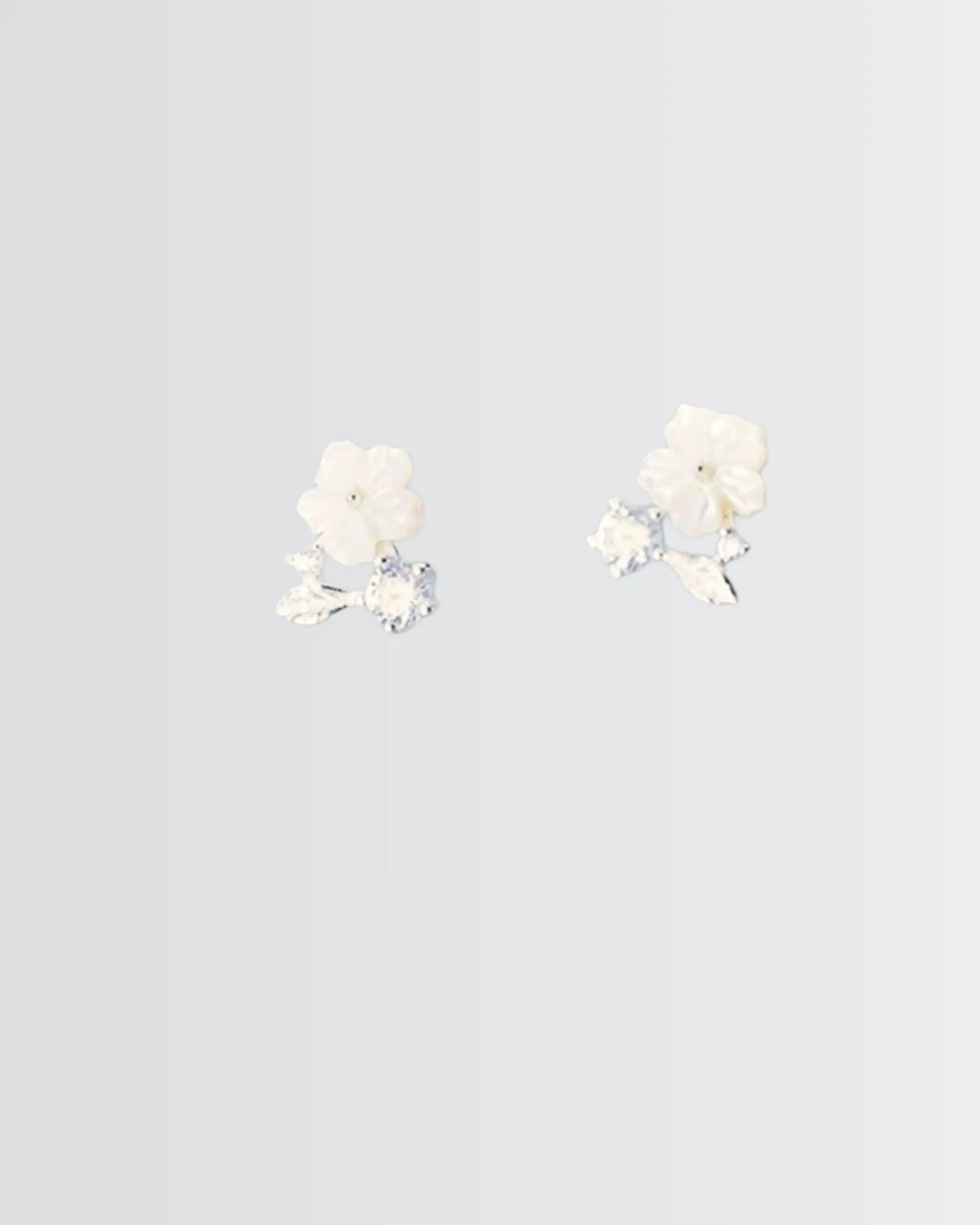 Efflorescence Mini Studs -  Silver Earrings by BLINGLANE