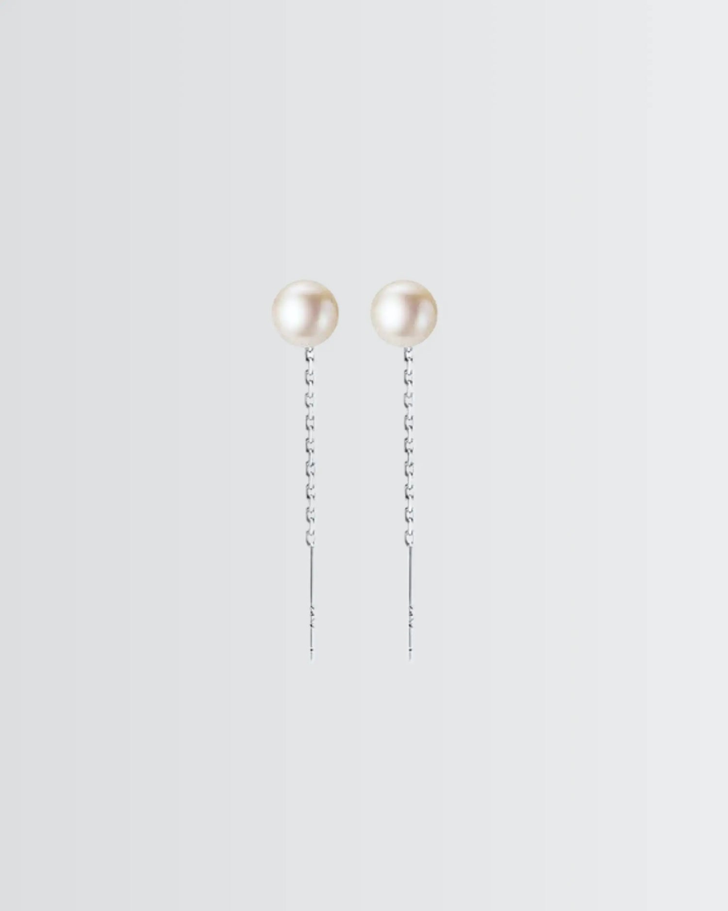 Elegance in Every Pearl Drop Earrings -  Silver Earrings by BLINGLANE