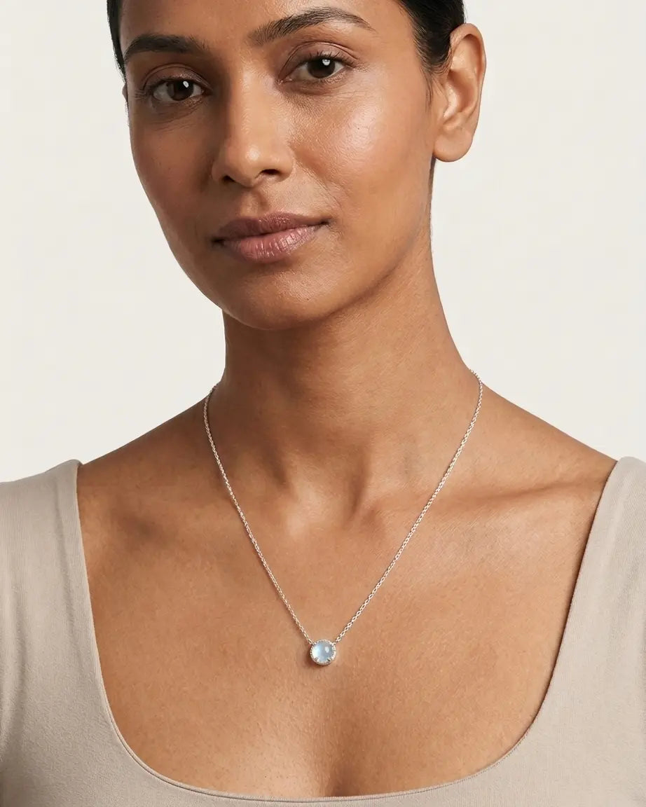 Elite Aurora Necklace -  Silver Necklace by BLINGLANE