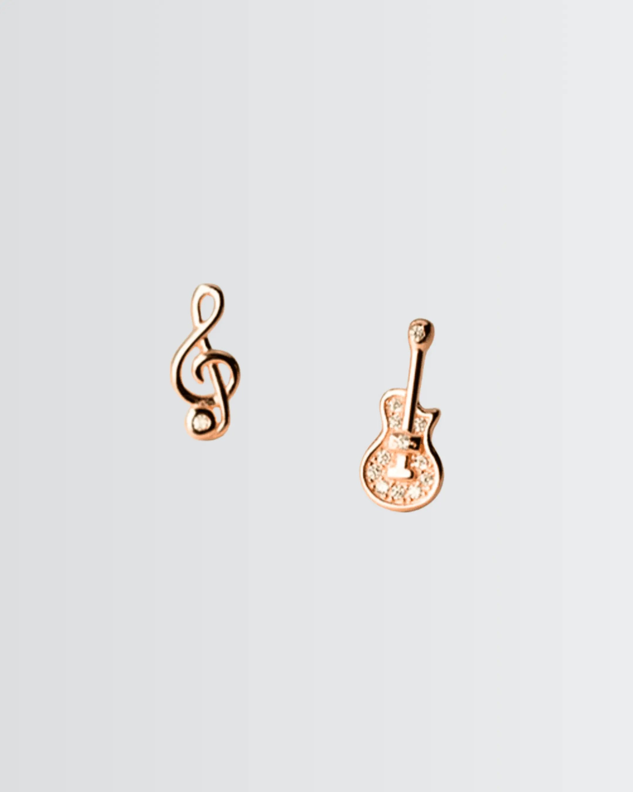 Feel The Rhythm Studs -  Silver Earrings by BLINGLANE