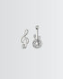 Feel The Rhythm Studs -  Silver Earrings by BLINGLANE